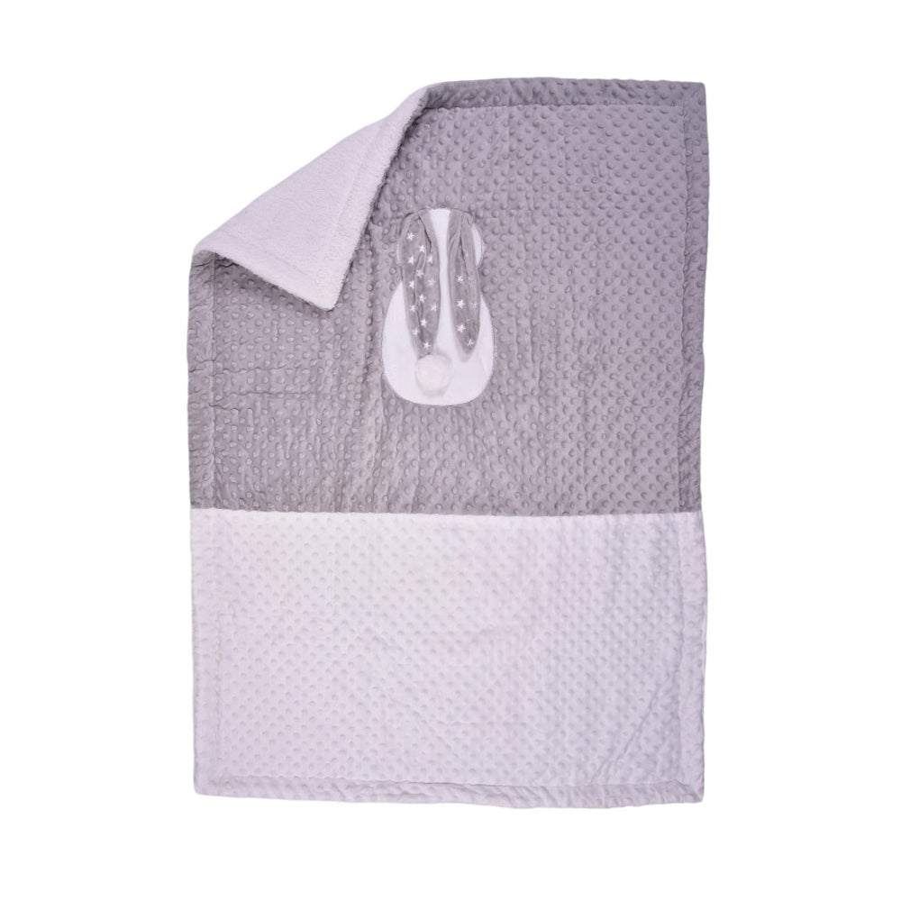 BABY BLANKET QUILTED 90X120 XYBL36-GR Default Title - MamasJan KidsWear