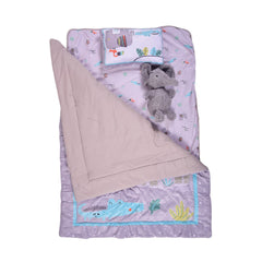 BABY QUILT SET 4PC MZS-24 SNYBD22-GR Default Title - MamasJan KidsWear