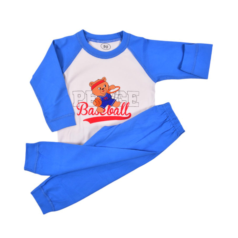 BOYS L/S 2PC PAJAMA SUIT 18-24M MZS-24 502 Default Title - MamasJan KidsWear