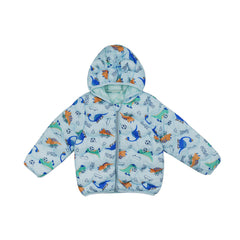 BOYS L/S PUFFER JACKET HOODED MZW-24 6-9M 52 Default Title - MamasJan KidsWear