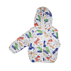 BOYS L/S PUFFER JACKET HOODED MZW-24 6-9M 54 Default Title - MamasJan KidsWear