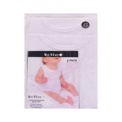 BOYS S/L VEST 2PC PACK NICE & EASY 18-24M MZW-24 Default Title - MamasJan KidsWear