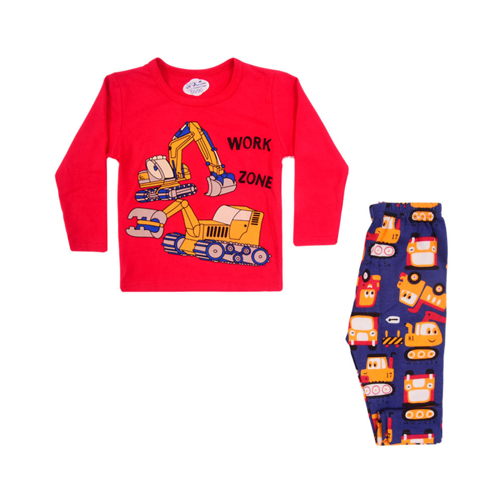 BOYS L/S 2PC SLEEPING SUIT 9-12M MZW-24 08 Default Title - MamasJan KidsWear