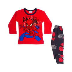 BOYS L/S 2PC SLEEPING SUIT CHR MZW-24 9-12M N-2 Default Title - MamasJan KidsWear