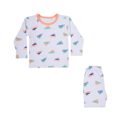 BOYS L/S 2PC SLEEPING SUIT ROT MZW-24 12-18M N1 Default Title - MamasJan KidsWear