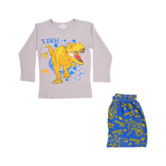 BOYS L/S 2PC SLEEPING SUIT CHR MZW-24 18-24M N-9 Default Title - MamasJan KidsWear