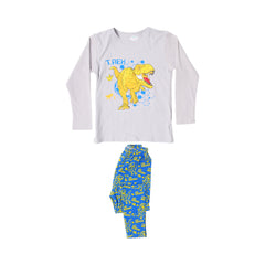 BOYS L/S 2PC SLEEPING SUIT CHR MZW-24 7-8 YEAR N-9 Default Title - MamasJan KidsWear
