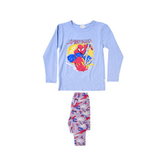 BOYS L/S 2PC SLEEPING SUIT CHR MZW-24 7-8 YEAR N-11 Default Title - MamasJan KidsWear