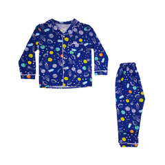 BOYS L/S 2PC SLEEPING SUIT F/O MZW-24 8-9 YEAR NO27 Default Title - MamasJan KidsWear
