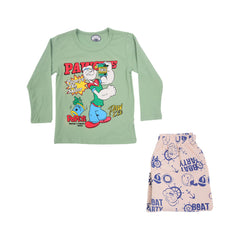 BOYS L/S 2PC SLEEPING SUIT CHR MZW-24 18-24M N-27 Default Title - MamasJan KidsWear