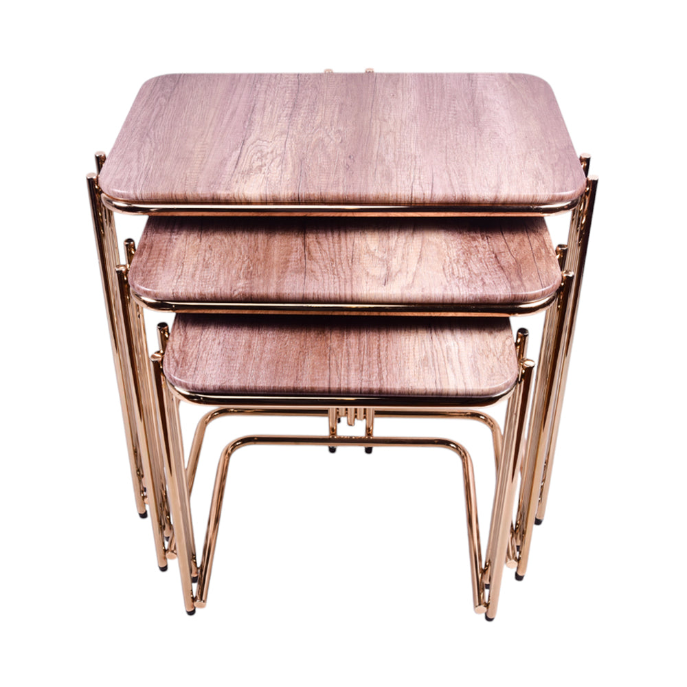 TABLE DELUXE GOLDEN KHAKHI 3 PCS SET Default Title - MamasJan Household