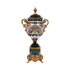 BOWL CANDY CRYSTAL BRASS H-J70-2064 JSB03-A34 Default Title - MamasJan Decoration