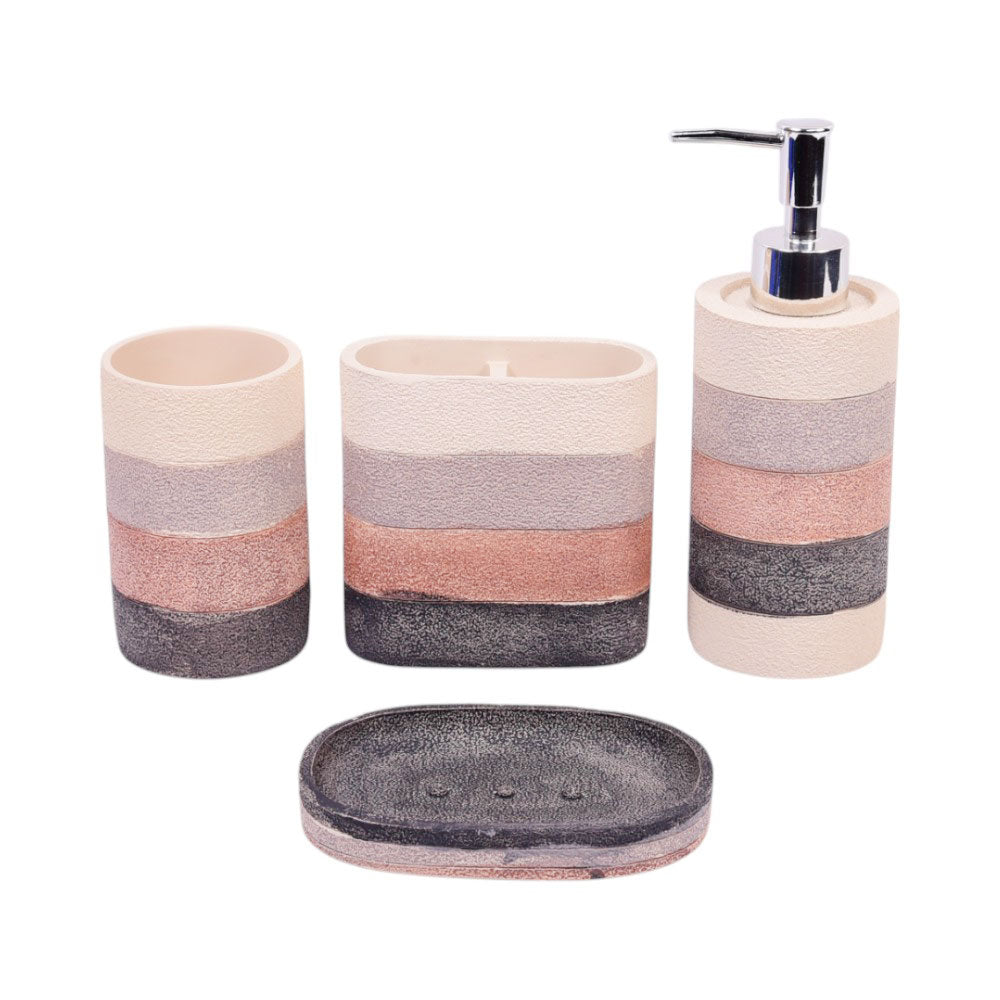BATHROOM SET 4PC IR SMS-749 Default Title - MamasJan Decoration