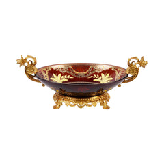BOWL CRYSTAL BRASS IR EB3015-1 EAC-148B1-C38 Default Title - MamasJan Decoration