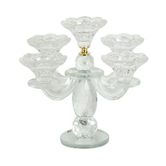 CANDLE STAND CRYSTAL 55147-C56 Default Title - MamasJan Décor