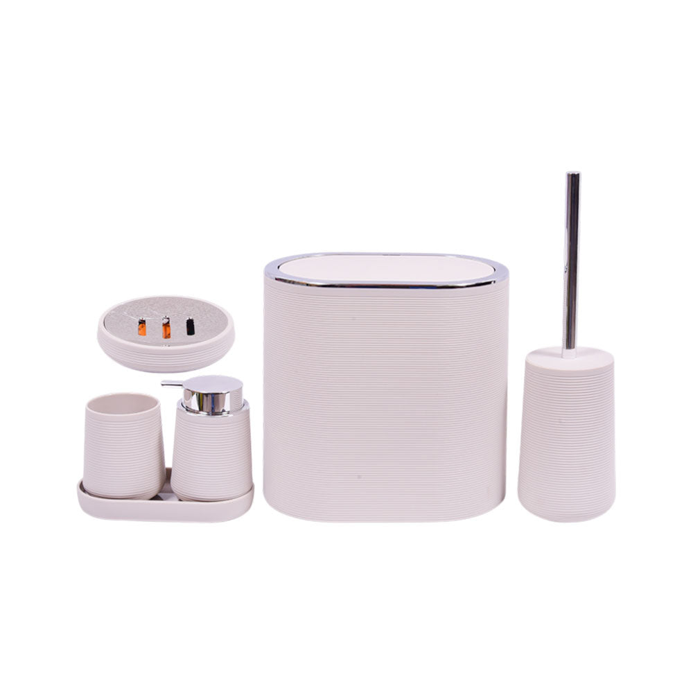 BATHROOM SET 6PC ACRYLIC IR KL9152 Default Title - MamasJan Decoration