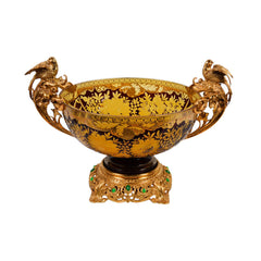 BOWL CRYSTAL BRASS IR EB3006-1 EAC-144A1-C38 Default Title - MamasJan Décor