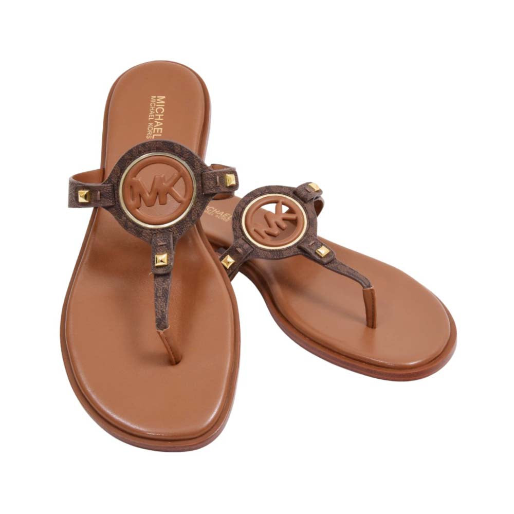 M.K SLIPPER AUBREY THONG 49R4AUFA1B BROWN 10 INCH Default Title - MamasJan Ladies Shoes & Bags