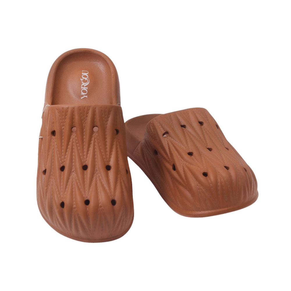 BOY SLIPPER 35-40 COFFEE YG-1723 Default Title - MamasJan KidsWear