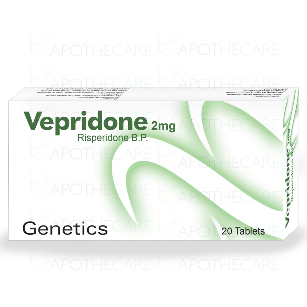 Vepridone Tablets 2mg (1 Box = 1 Strip)(1 Strip = 10 Tablets)