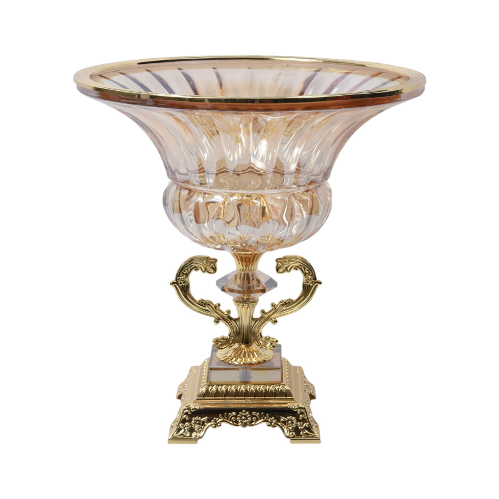 BOWL W-STAND IR U21505H/G Default Title - MamasJan Décor