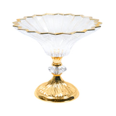 BOWL W-STAND IR U21525/S Default Title - MamasJan Décor