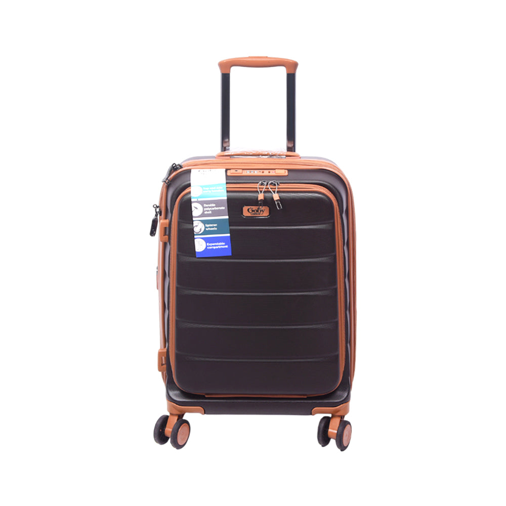 GOBY TROLLEY CASE MARS DARK BROWN 20INCH Default Title - MamasJan Luggage