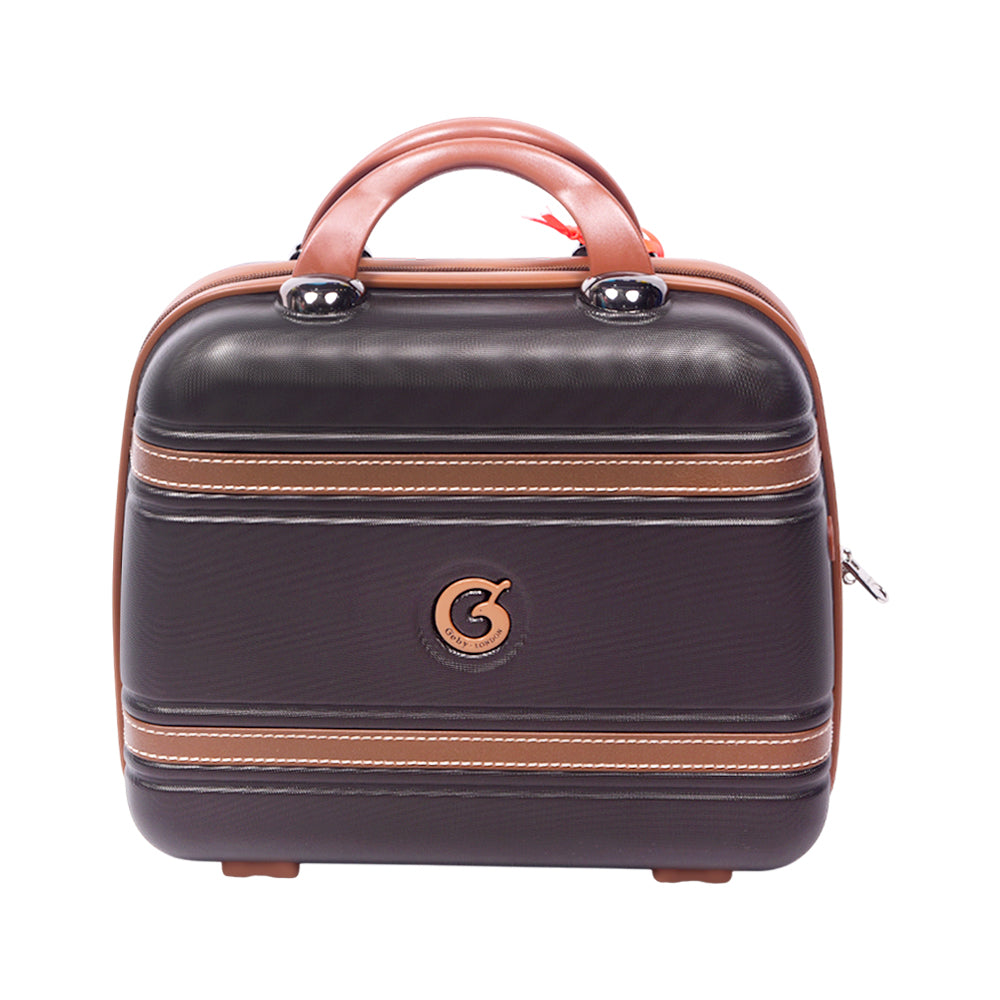 GOBY BEAUTY BOX AGATE BROWN Default Title - MamasJan Luggage