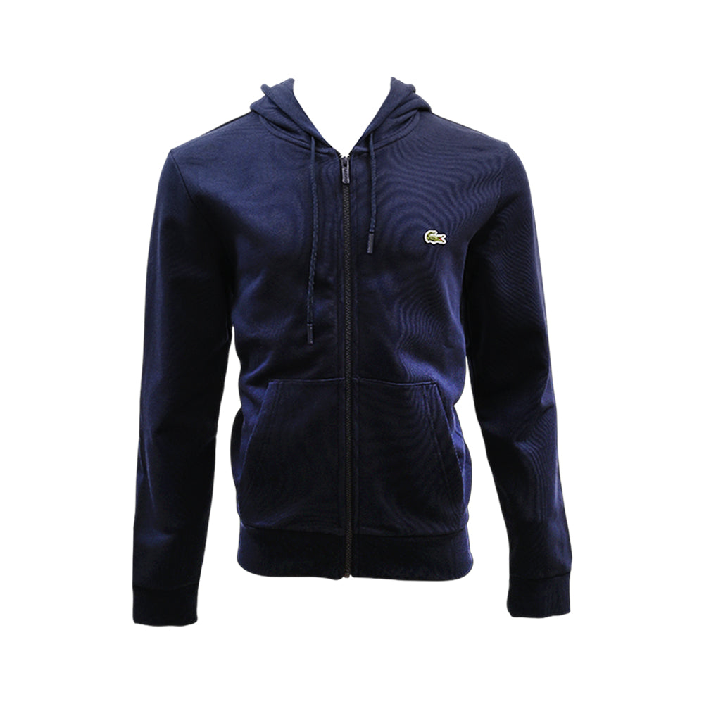 LAC MEN L/S F-ZIPPER HOODIE SH9809-166 NVY S (IRW) Default Title - MamasJan mens wear