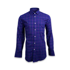 IZOD MEN L/S DRESS SHIRT 1797593 NVY M (IR) Default Title - MamasJan mens wear