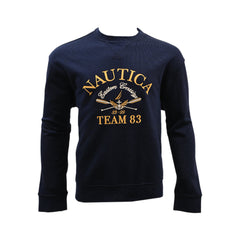 NAUTICA MEN L/S SWEATSHIRT KR5870 NVY M (IRW) Default Title - MamasJan mens wear