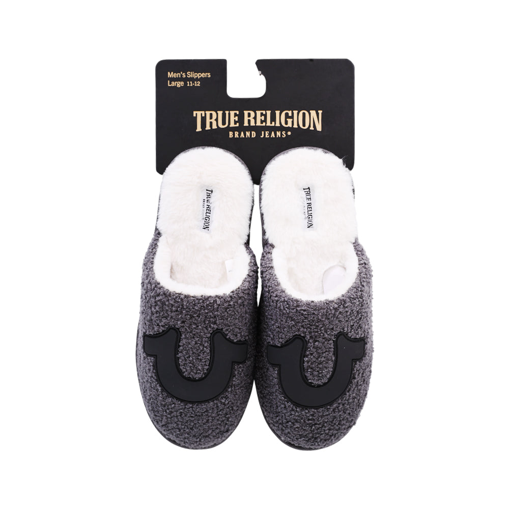 TRUE RELIGION MENS WARM SLIPPERS GRY M (IRW) M - MamasJan mens wear