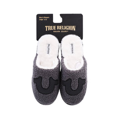 TRUE RELIGION MENS WARM SLIPPERS GRY L (IRW) Default Title - MamasJan mens wear