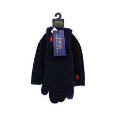 RL BEANIE /GLOVE SET PP0432 NVY (IRW) Default Title - MamasJan mens wear