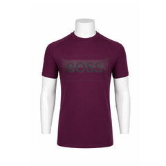 HB MEN S/S R.NECK SHIRT 50549573 MRN M (IRS) XL - MamasJan mens wear