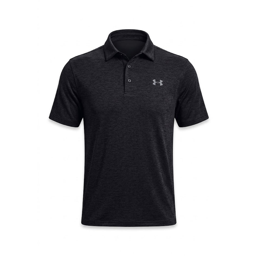 UA MEN S/S POLO SHIRT 1351131 BLK L (IRS) Default Title - MamasJan mens wear