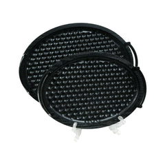 TRAY SET 2PC OVAL FIBER MT69-6 Default Title - MamasJan Crockery