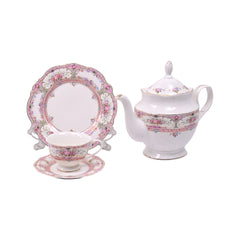 TEA SET 24 PC PORCELAIN 10488A MS Default Title - MamasJan Crockery