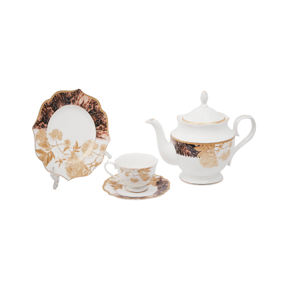 TEA SET 24 PC PORCELAIN 11839B MS Default Title - MamasJan Crockery