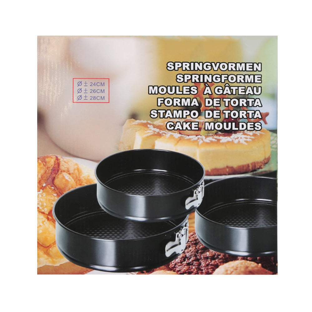 CAKE PAN SET 3PC IR ROUND 132 Default Title - MamasJan Crockery