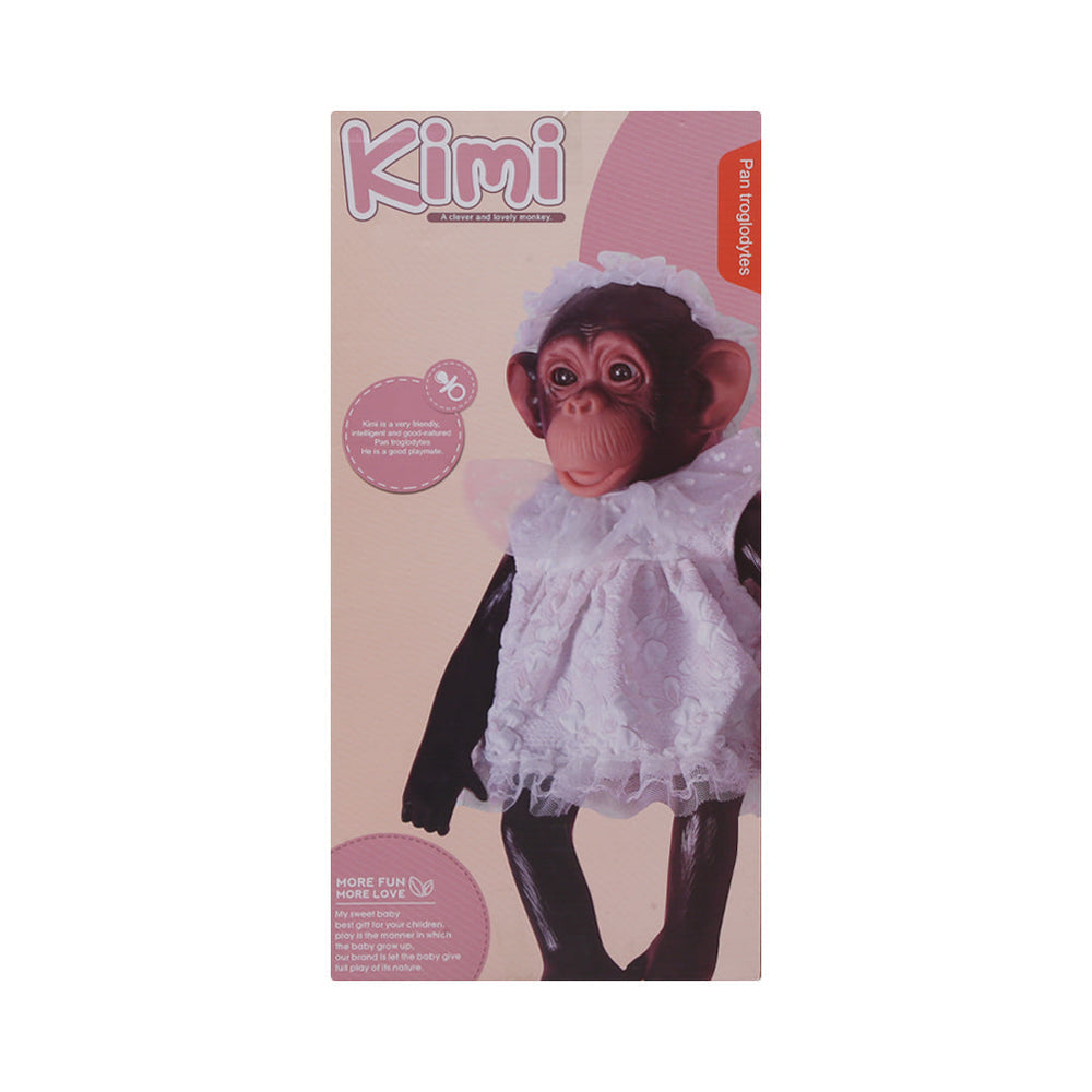 L504B KIMI BABY DOLL MONKEY IN STROLLER IR Default Title - MamasJan Toys