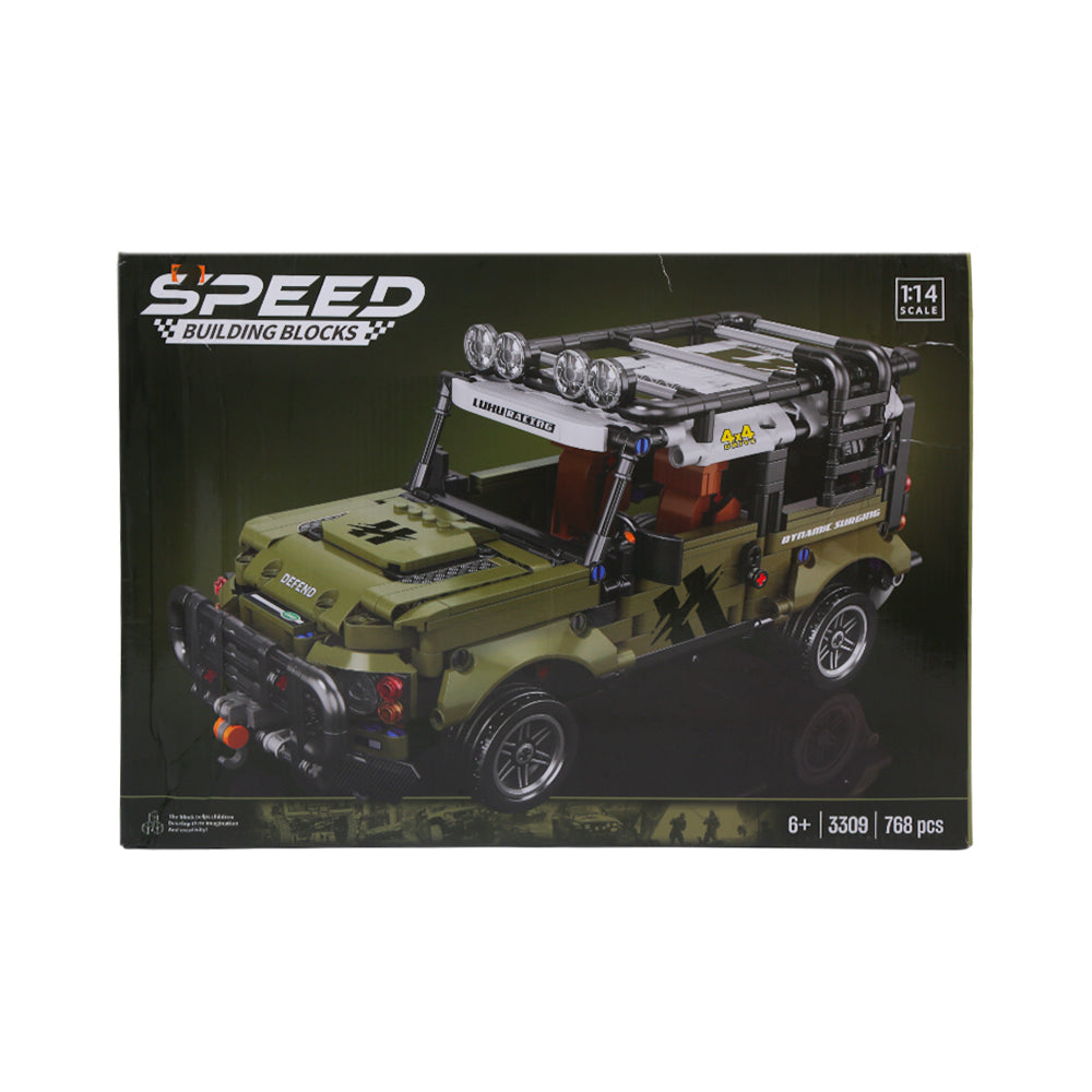3309 SPEED JEEP BUILDING BLOCKS 768PC IR Default Title - MamasJan Toys
