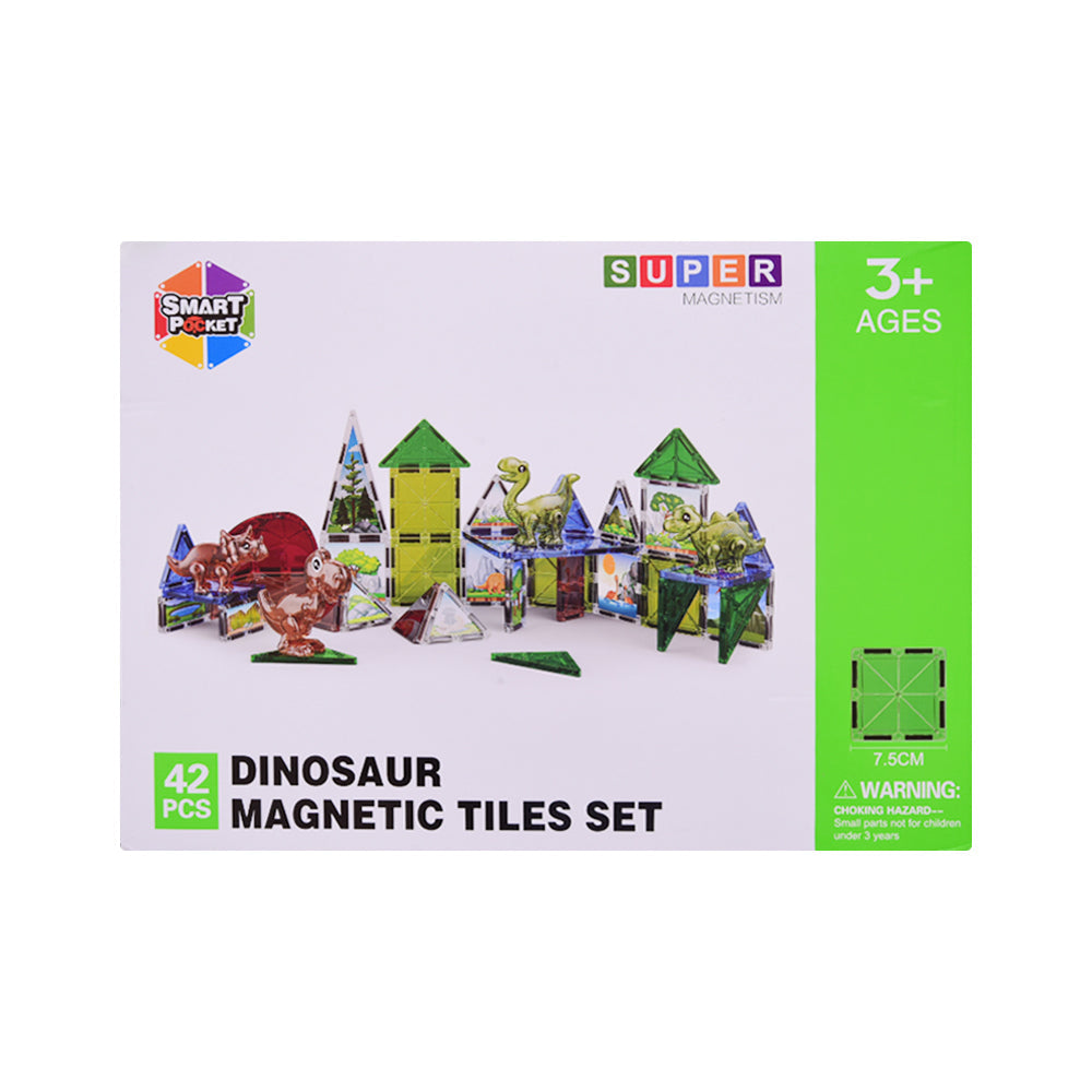 S-2003 SUPER MAGNETISM SINOSAUR TILES SET 42PC IR Default Title - MamasJan Toys