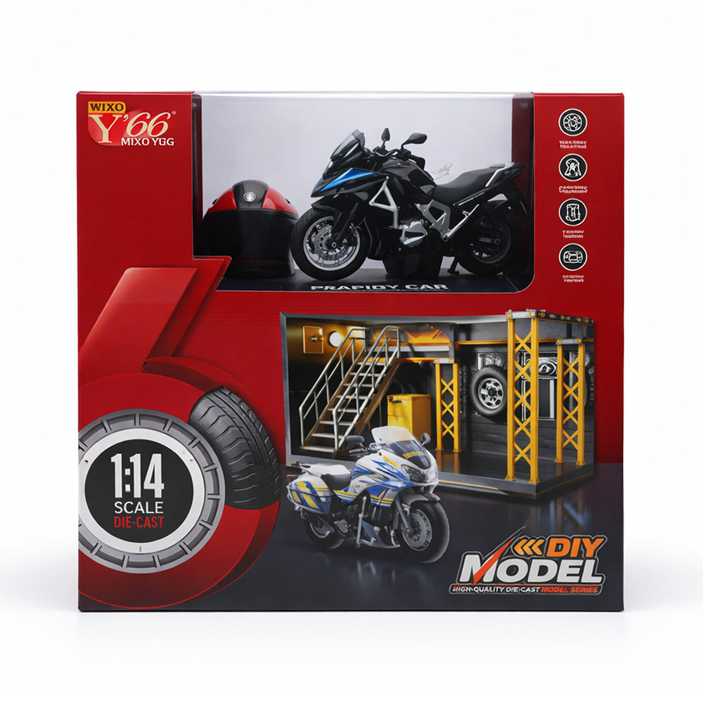 MY66-M1218X DIY PULLBACK MODEL MOTORCYCLE IR Default Title - MamasJan Toys