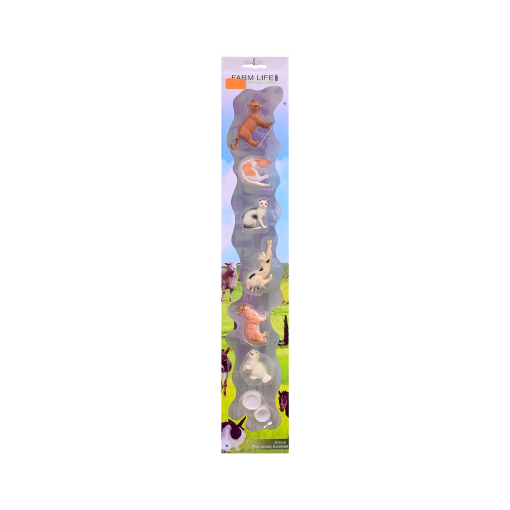 KZ956-031F FARM LIFE PET CAT SET IR Default Title - MamasJan Toys