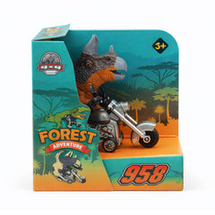 KZ958-1801G ANIMAL ON MOTORCYCLE IR Default Title - MamasJan Toys