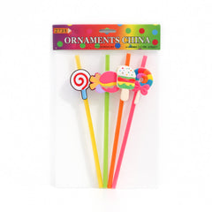 50707-21 PARTY ICE CREAME STRAW IR Default Title - MamasJan Toys