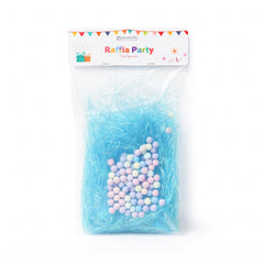 50707-13 RAFFIA PARTY PAPER FILAMENTS W-BEADS IR Default Title - MamasJan Toys