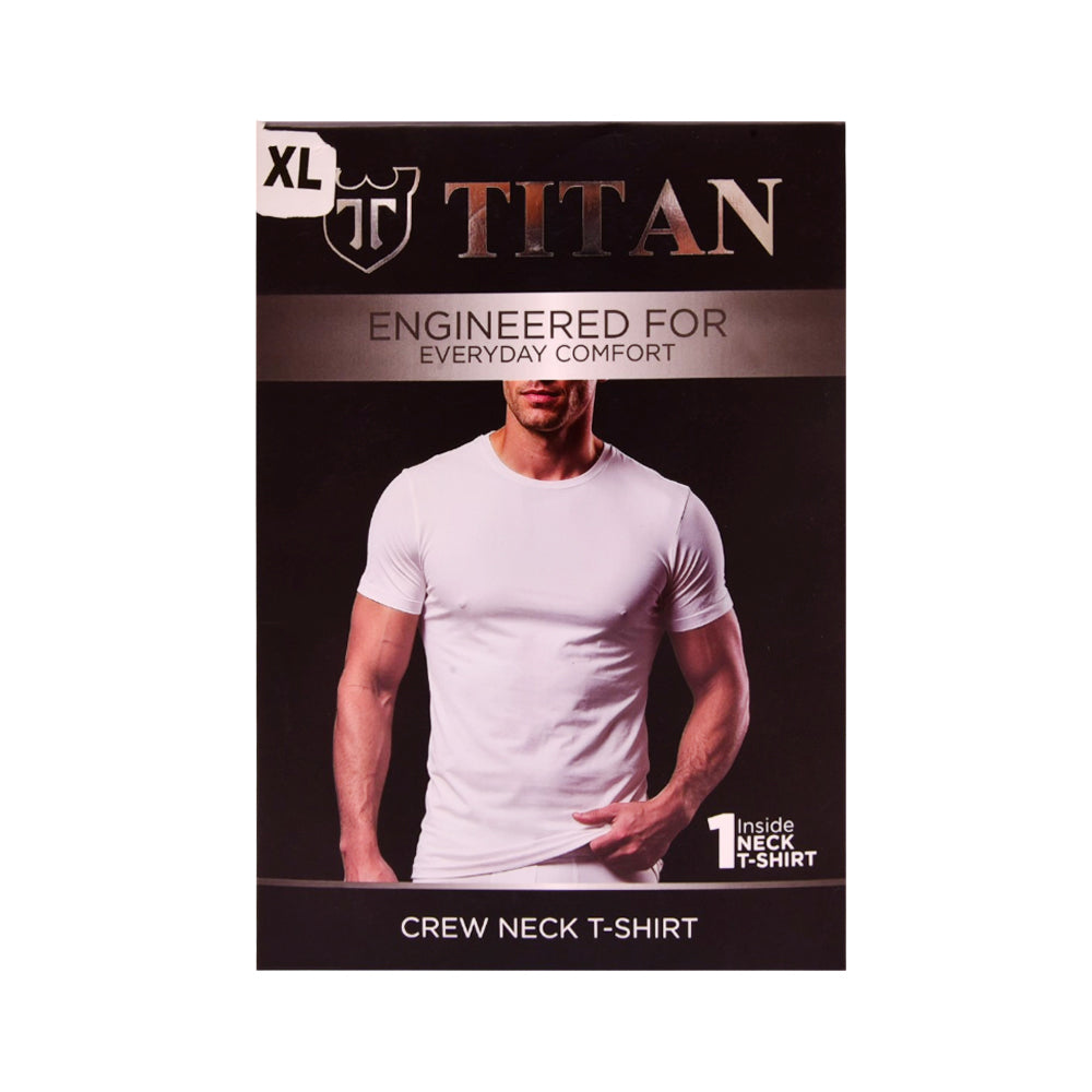 TITAN CREW NECK BLACK S/S T17-11 XL P1 Default Title - MamasJan mens wear