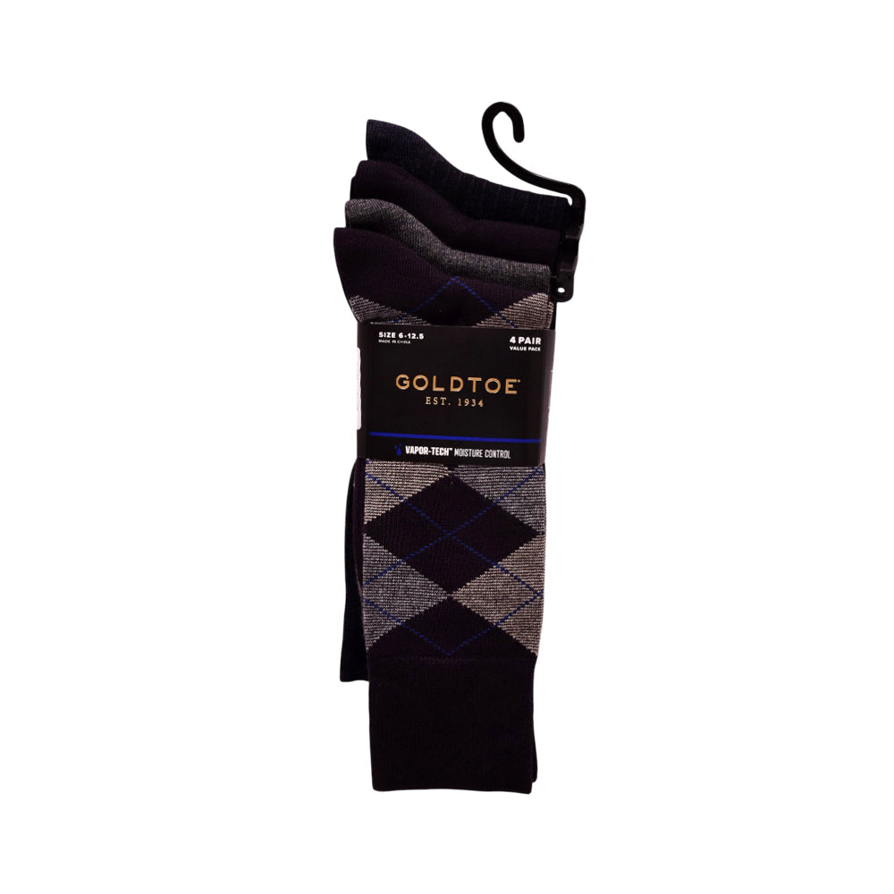 GOLD TOE DRESS SOCKS P-4 MULTI (IR) Default Title - MamasJan mens wear